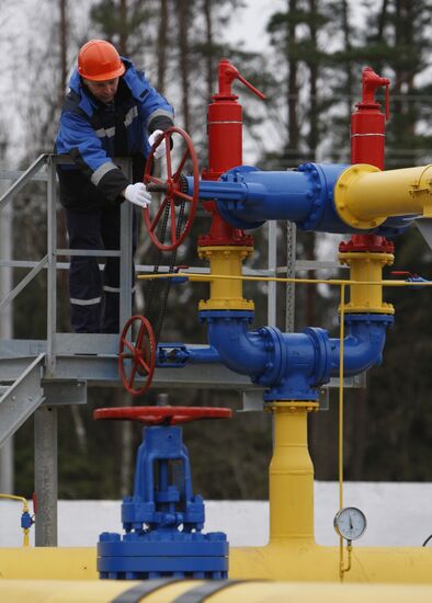 Gazprom's gas distribution station Zapadnaya opened in Belarus