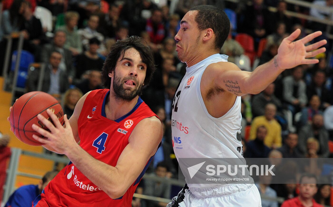 Basketball. Euroleague. CSKA vs. Partizan