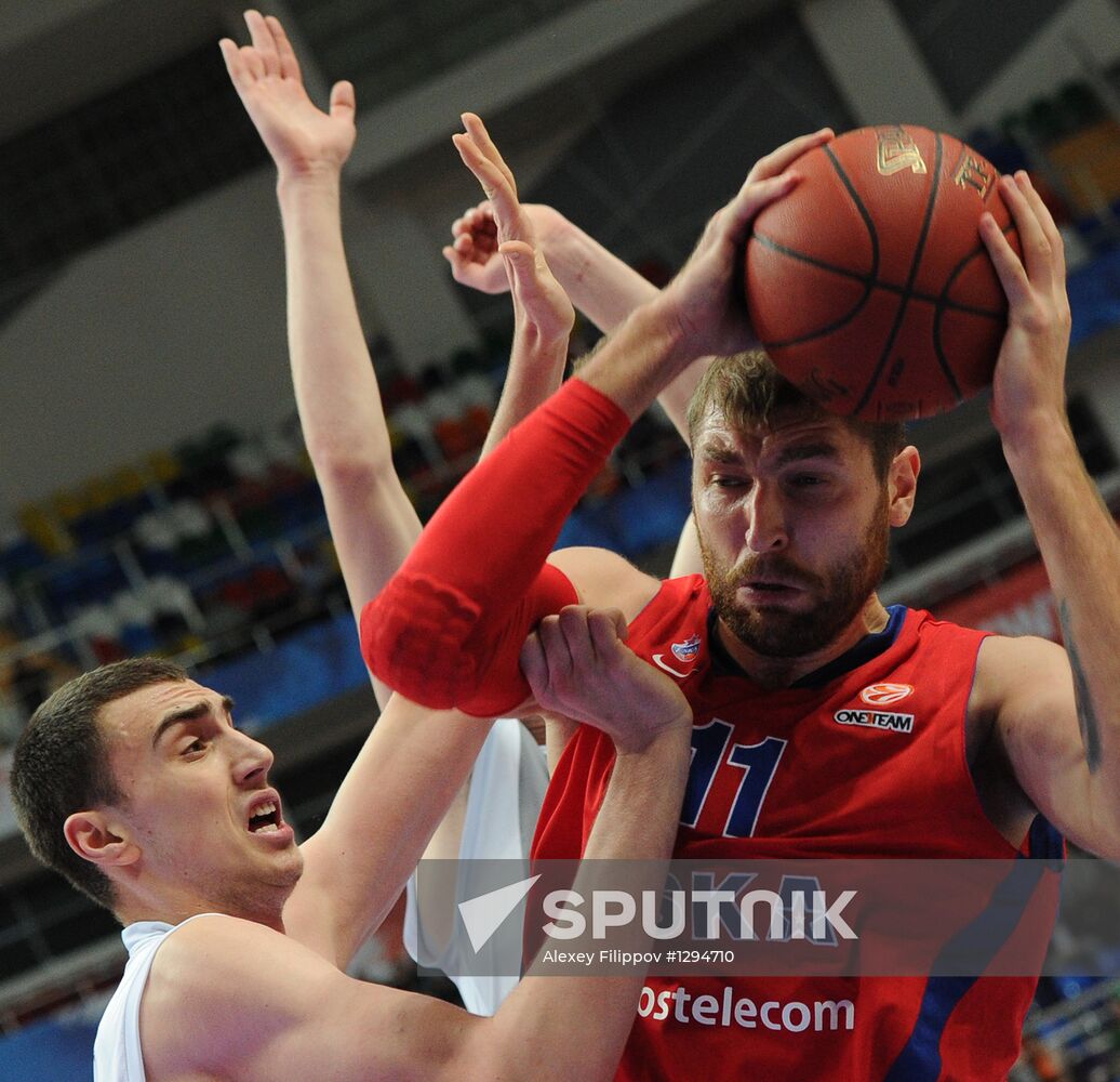 Basketball. Euroleague. CSKA vs. Partizan