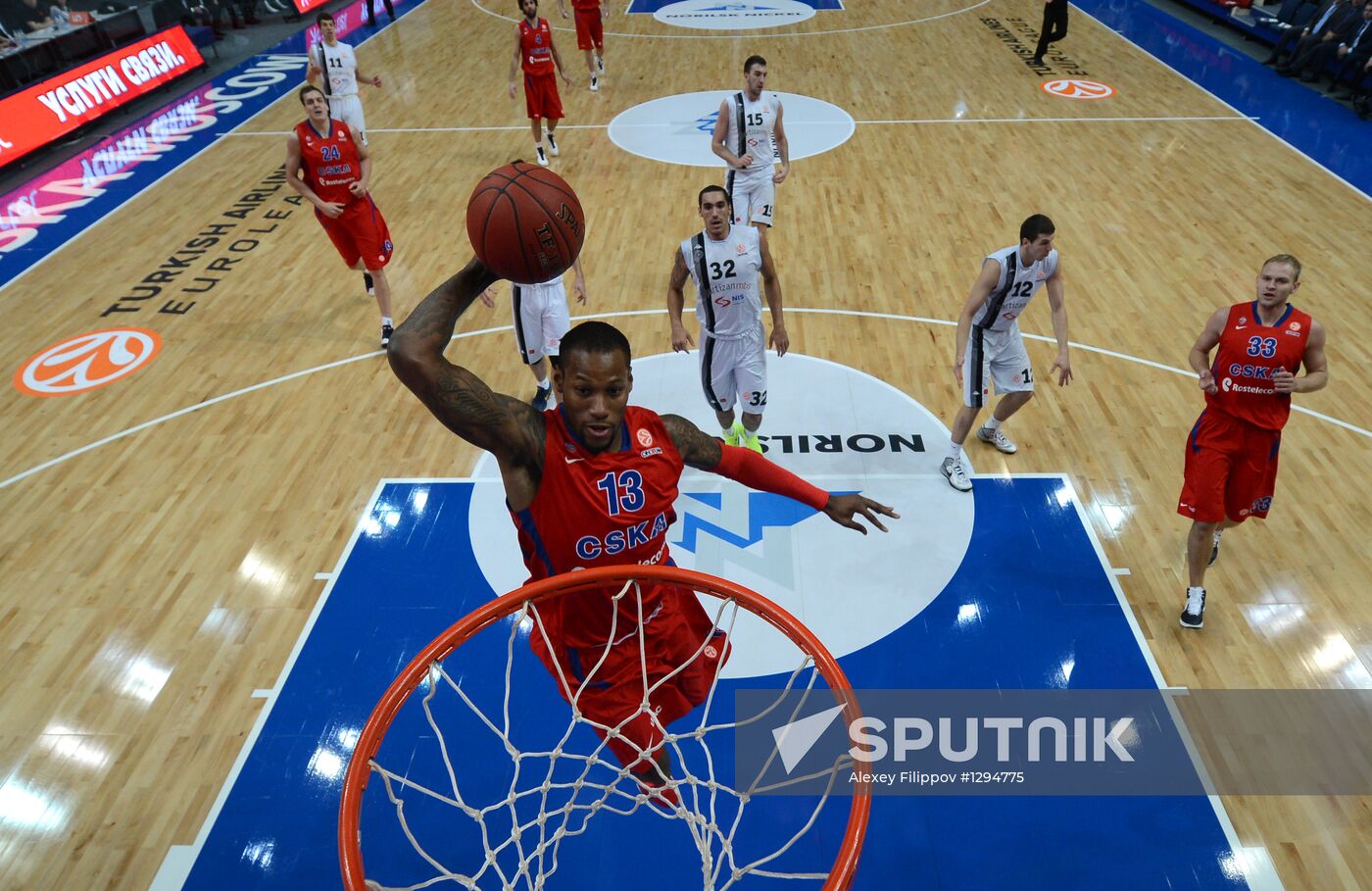 Basketball. Euroleague. CSKA vs. Partizan