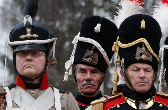 Reenactment of 1812 Battle on Berezina river