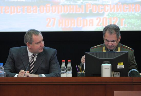Sergey Shoigu holds meeting of Defense Ministry Board