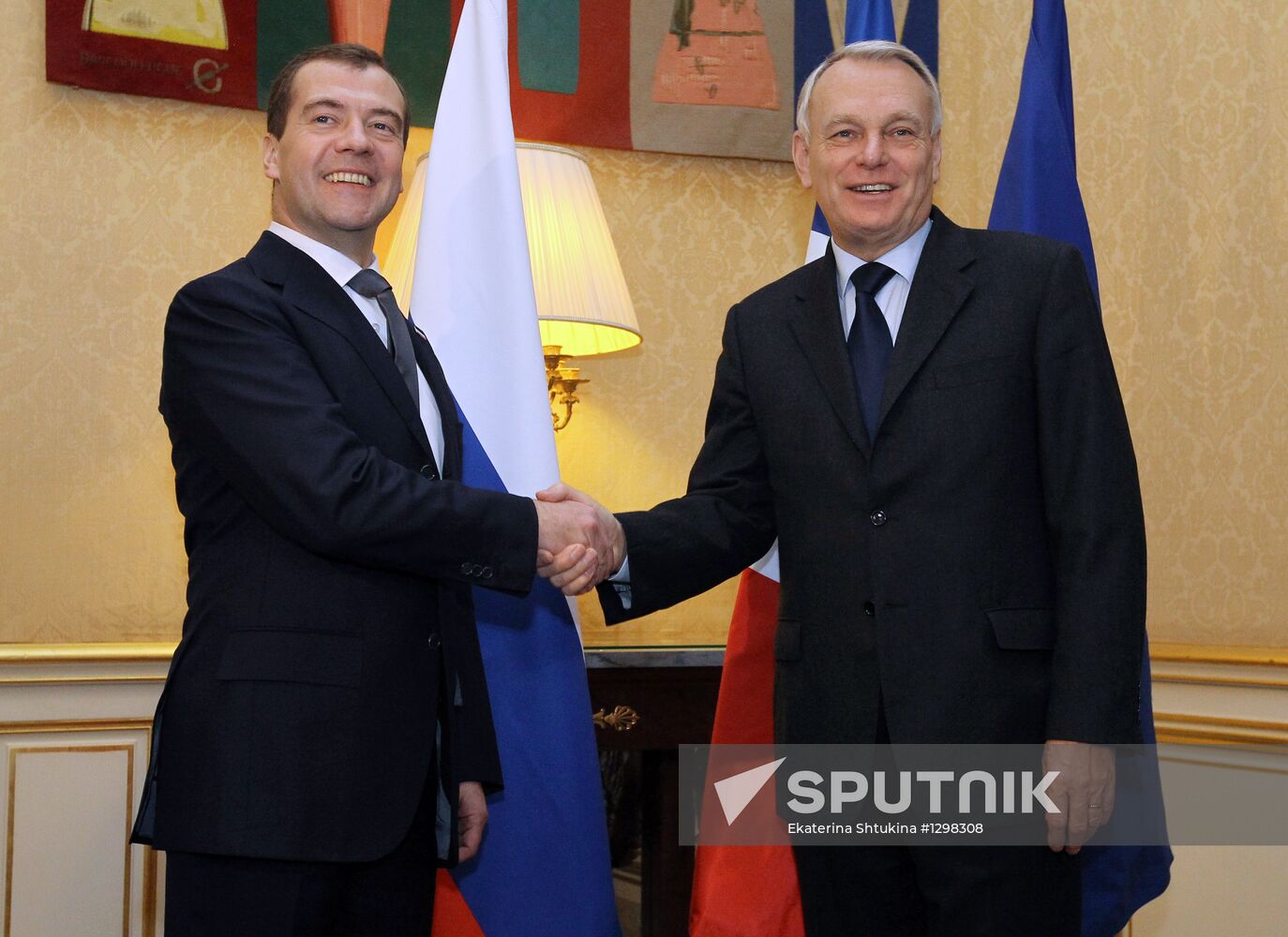 Dmitry Medvedev visits France