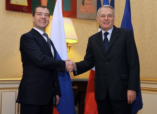Dmitry Medvedev visits France