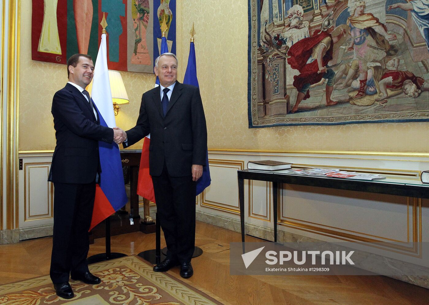 Dmitry Medvedev visits France