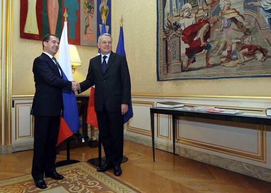 Dmitry Medvedev visits France