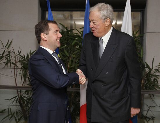 Dmitry Medvedev visits France