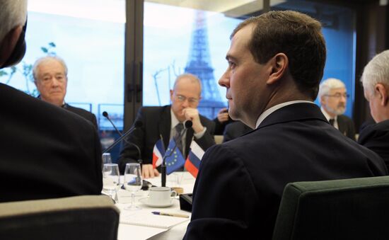 Dmitry Medvedev visits France