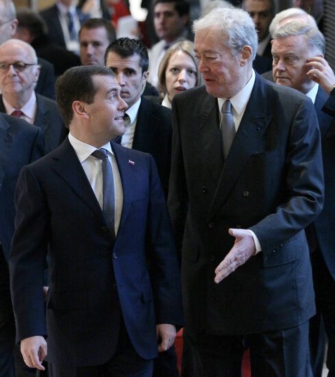 Dmitry Medvedev visits France