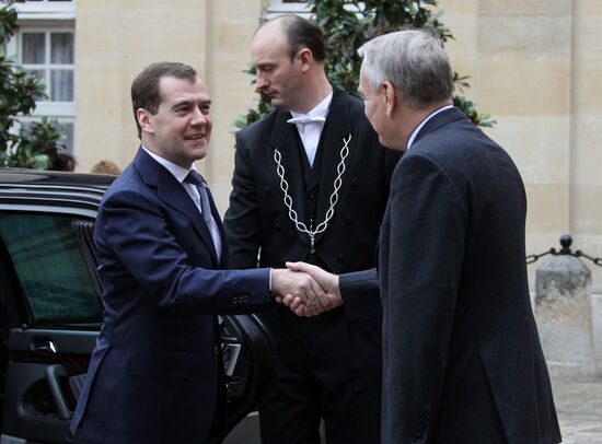 Dmitry Medvedev visits France
