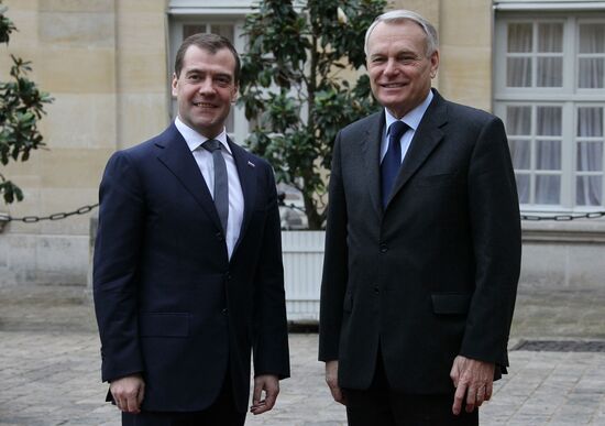 Dmitry Medvedev visits France
