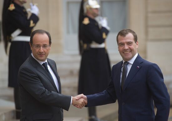 Dmitry Medvedev visits France