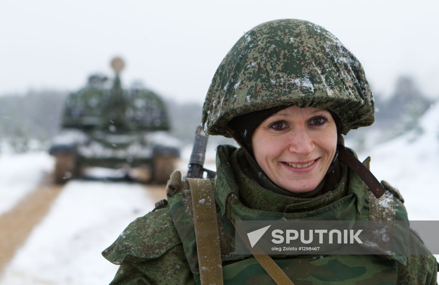 Training on Mulino range in Nizhny Novgorod region