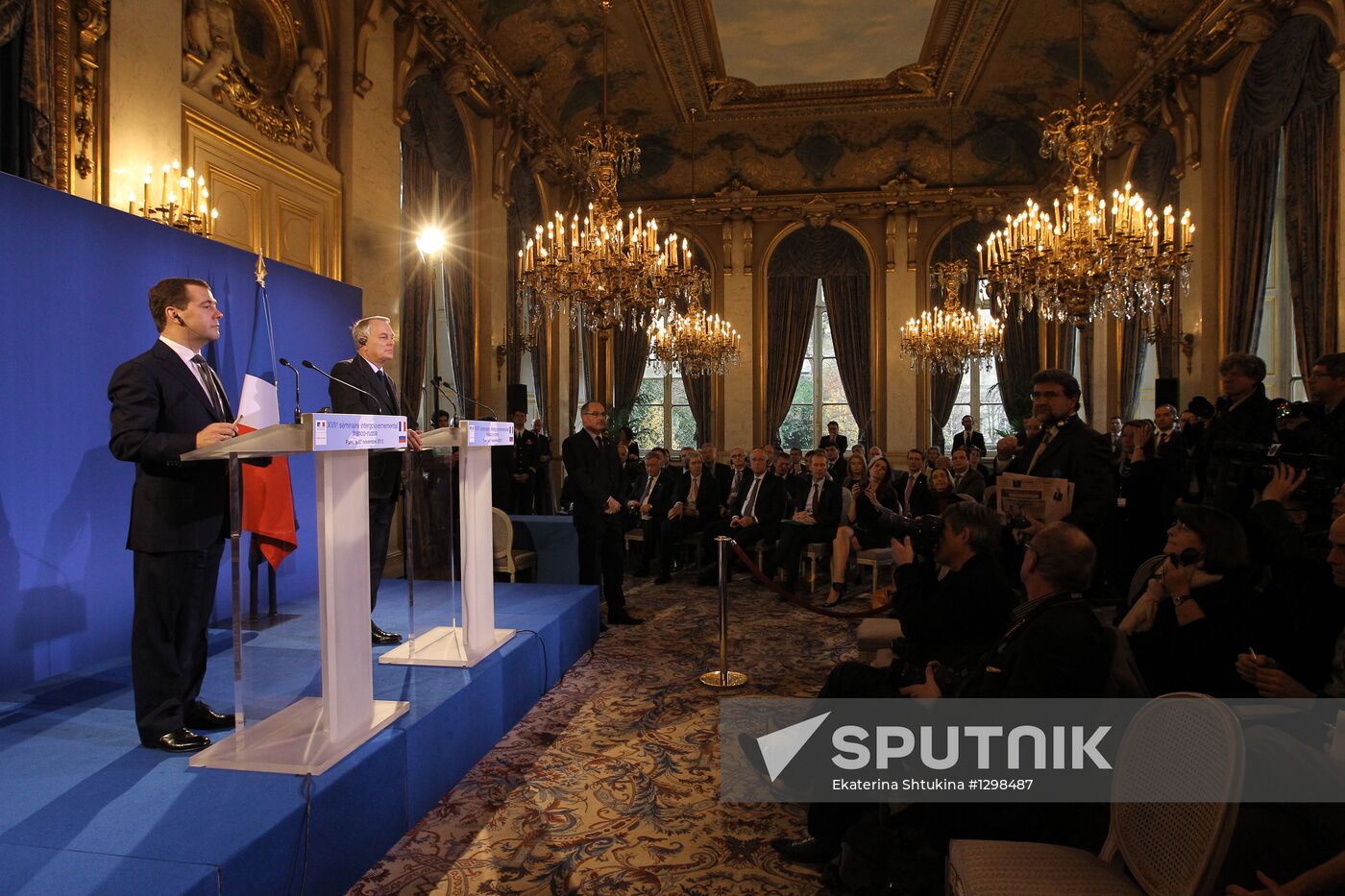 Dmitry Medvedev visits France