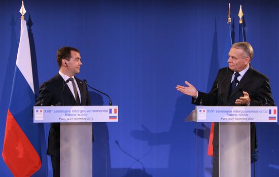 Dmitry Medvedev visits France