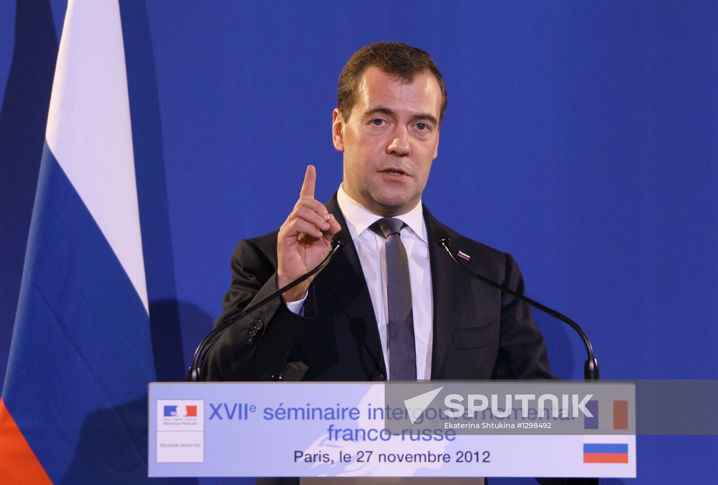 Dmitry Medvedev visits France