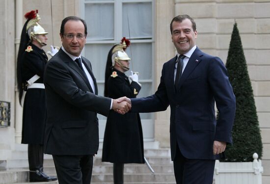 Dmitry Medvedev visits France