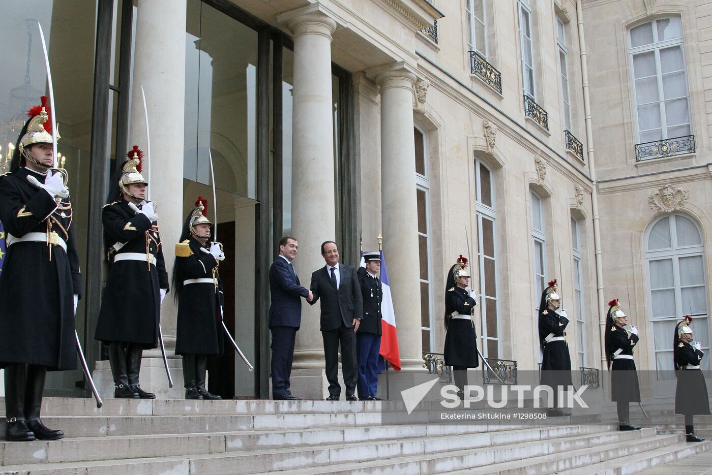 Dmitry Medvedev visits France