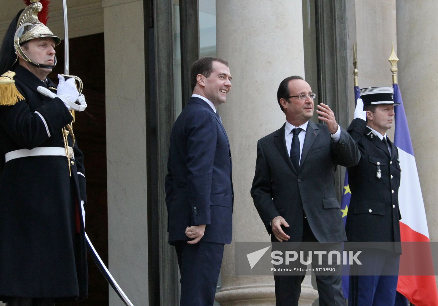 Dmitry Medvedev visits France