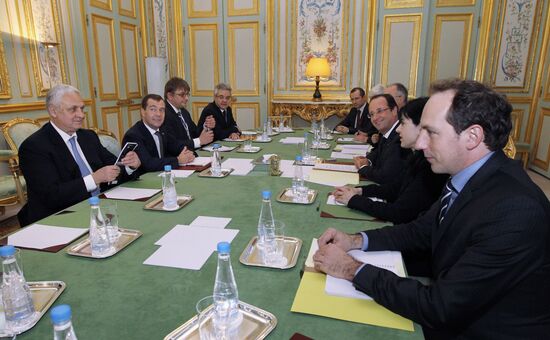 Dmitry Medvedev visits France