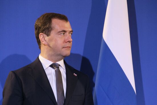 Dmitry Medvedev visits France