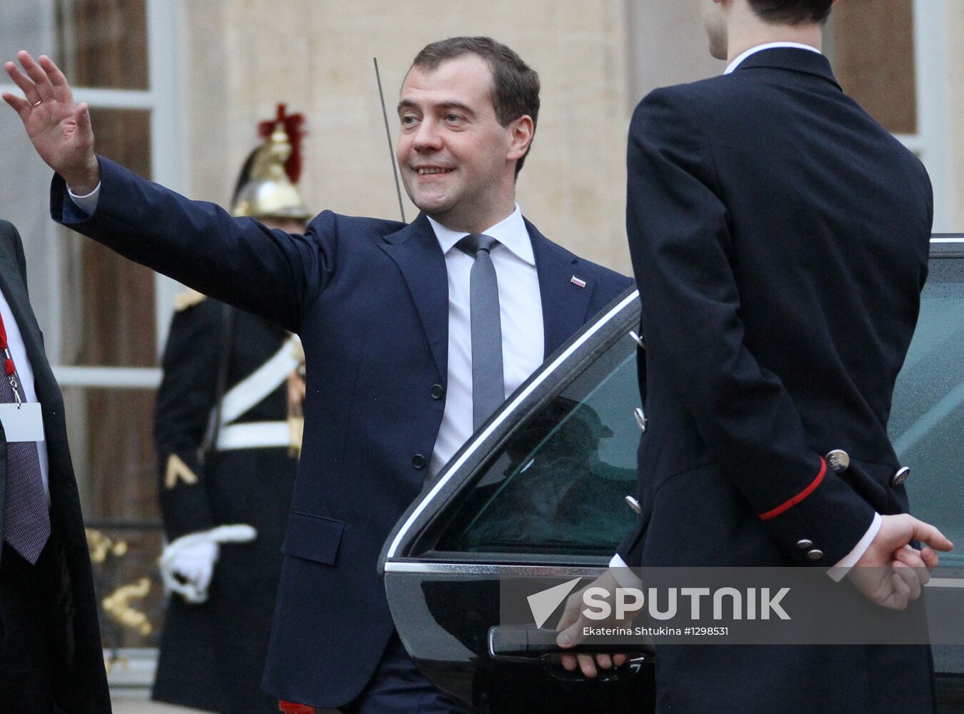 Dmitry Medvedev visits France