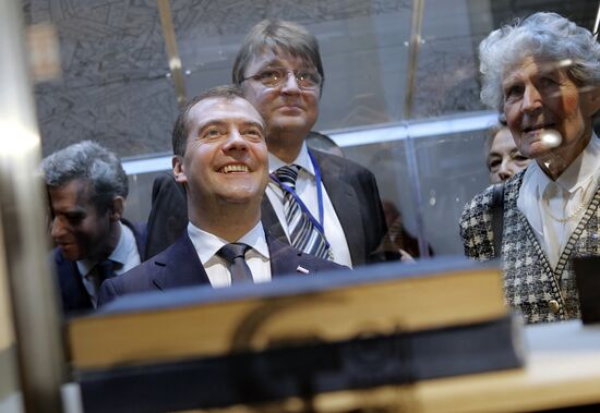 Dmitry Medvedev visits France