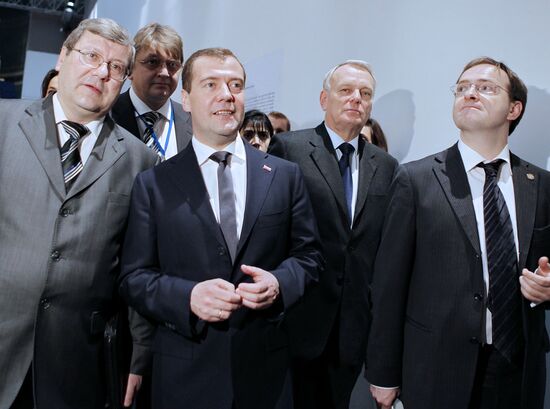 Dmitry Medvedev visits France