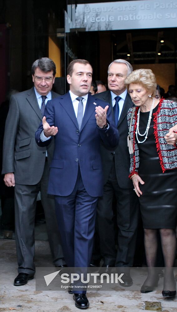 Dmitry Medvedev visits France