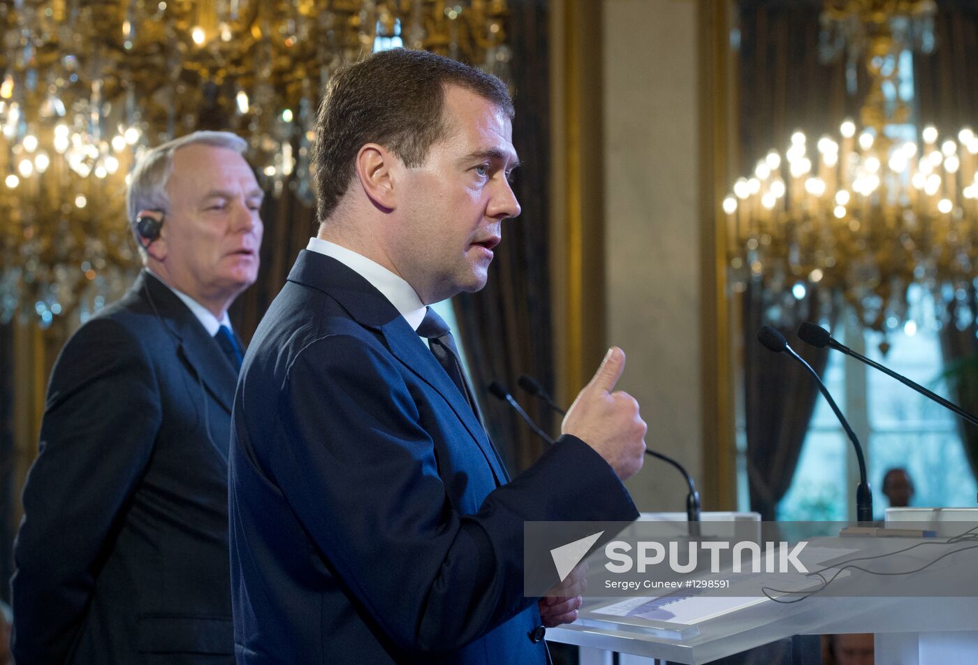 Dmitry Medvedev visits France