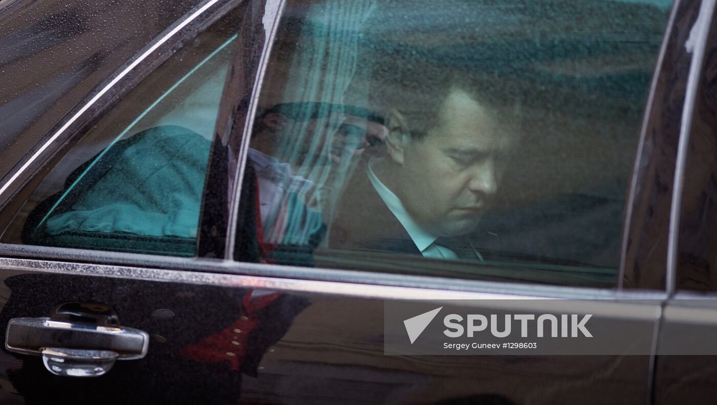 Dmitry Medvedev visits France