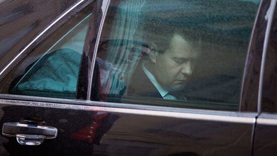 Dmitry Medvedev visits France
