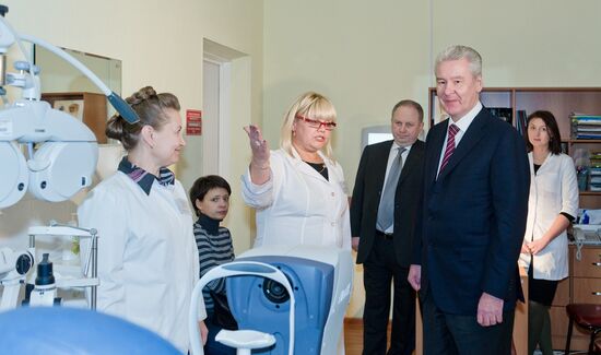 Sergei Sobyanin visits Children's Polyclinic 10