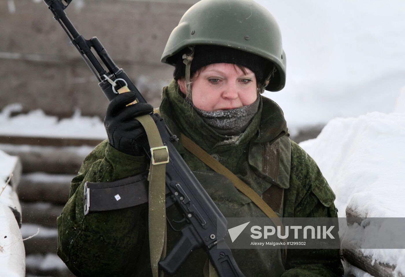 Airborne forces training in Omsk Region