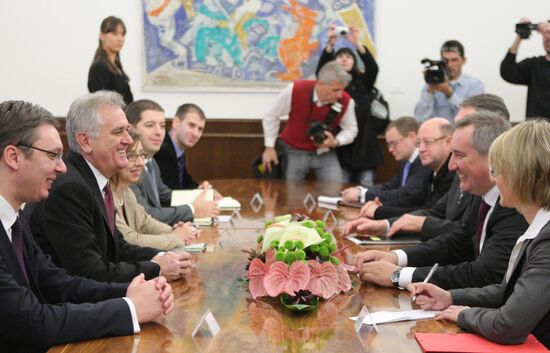 Dmitry Rogozin visits Serbia