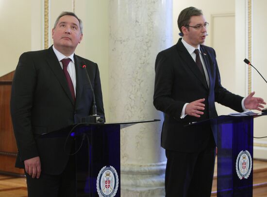 Dmitry Rogozin visits Serbia