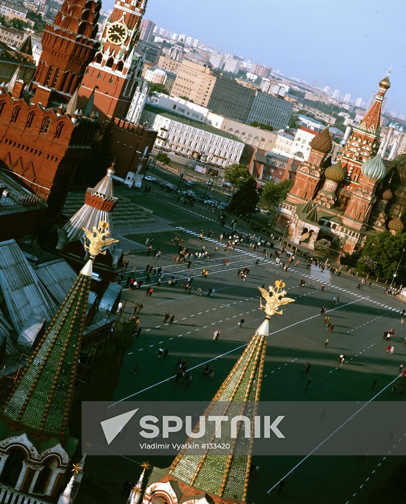 MOSCOW RED SQUARE VIEW FROM MOSKVA HOTEL