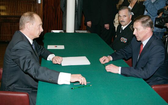 VLADIMIR PUTIN, KALININGRAD REGION