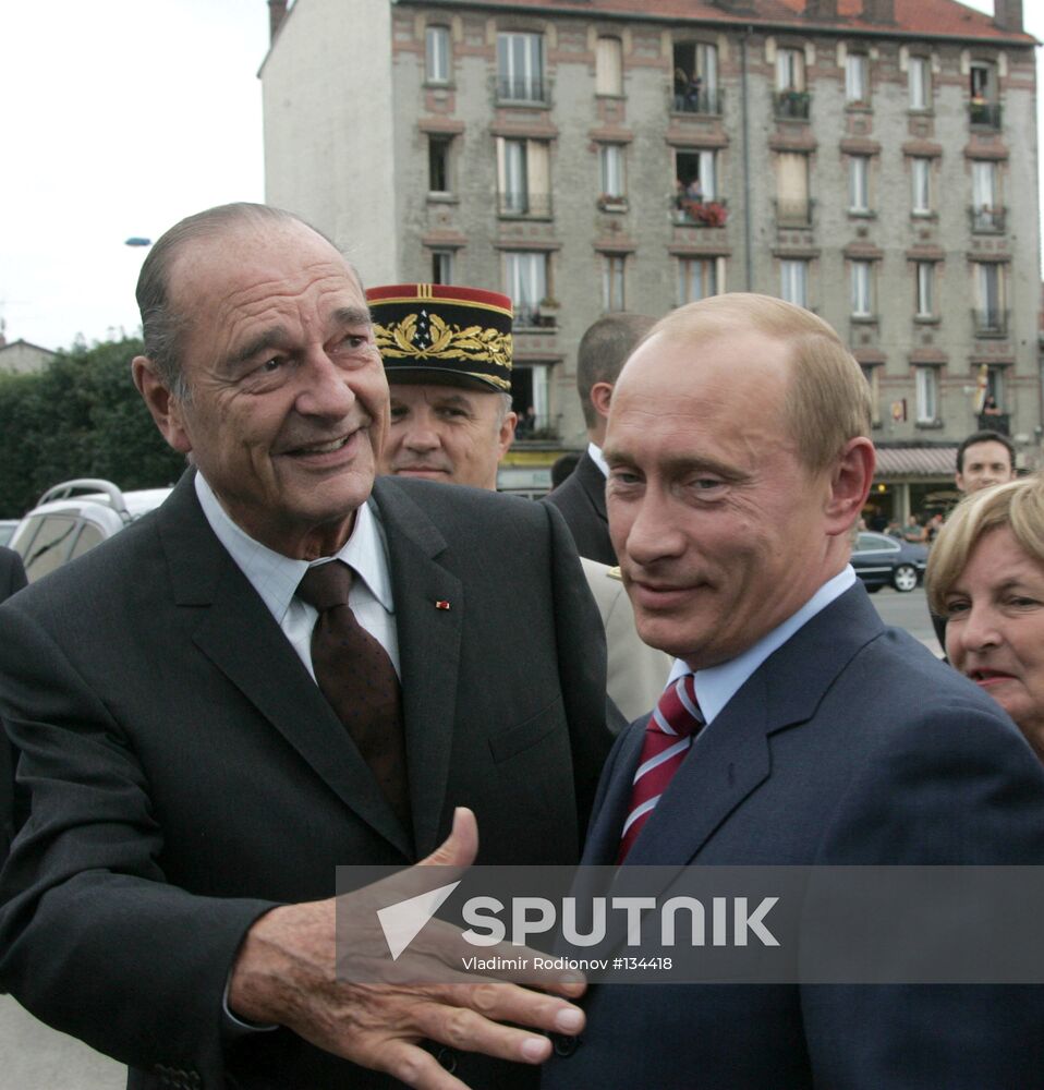 VLADIMIR PUTIN VISITS FRANCE