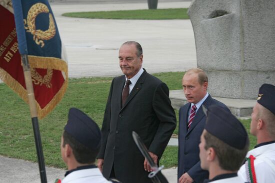 VLADIMIR PUTIN VISITS FRANCE