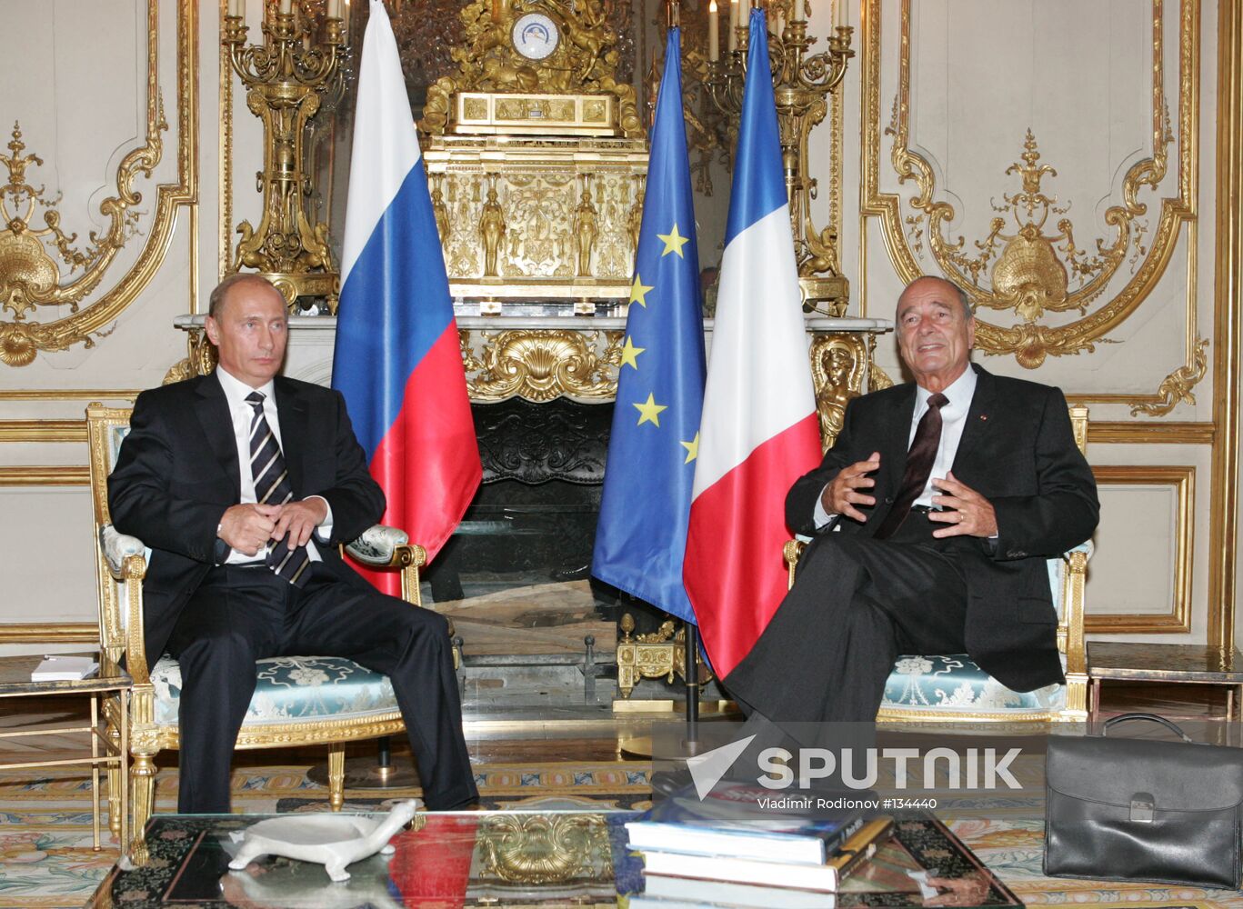 VLADIMIR PUTIN VISITS FRANCE