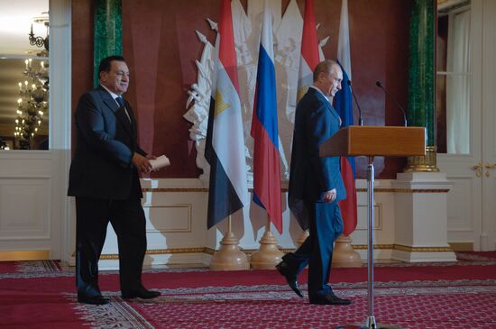 VLADIMIR PUTIN HOSNI MUBARAC