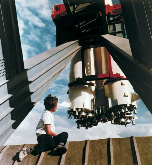 NATIONAL EXHIBITION ECONOMIC ACHIEVEMENTS VOSTOK LAUNCH VEHICLE 