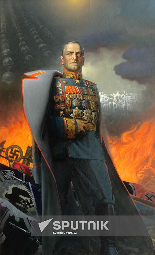 KONSTANTIN VASILYEV PORTRAIT MARSHAL ZHUKOV