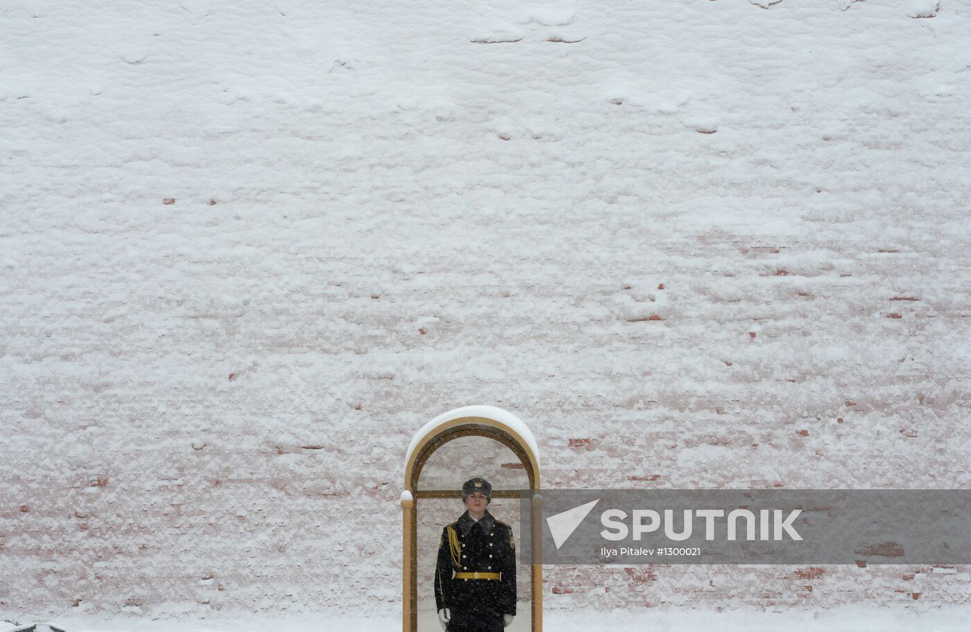 Heavy snowfall in Moscow