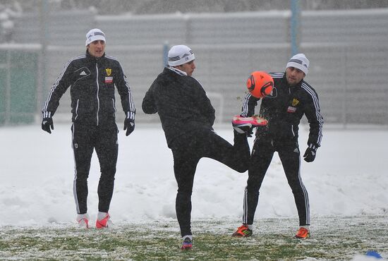 Football. FC Anzhi holds training session