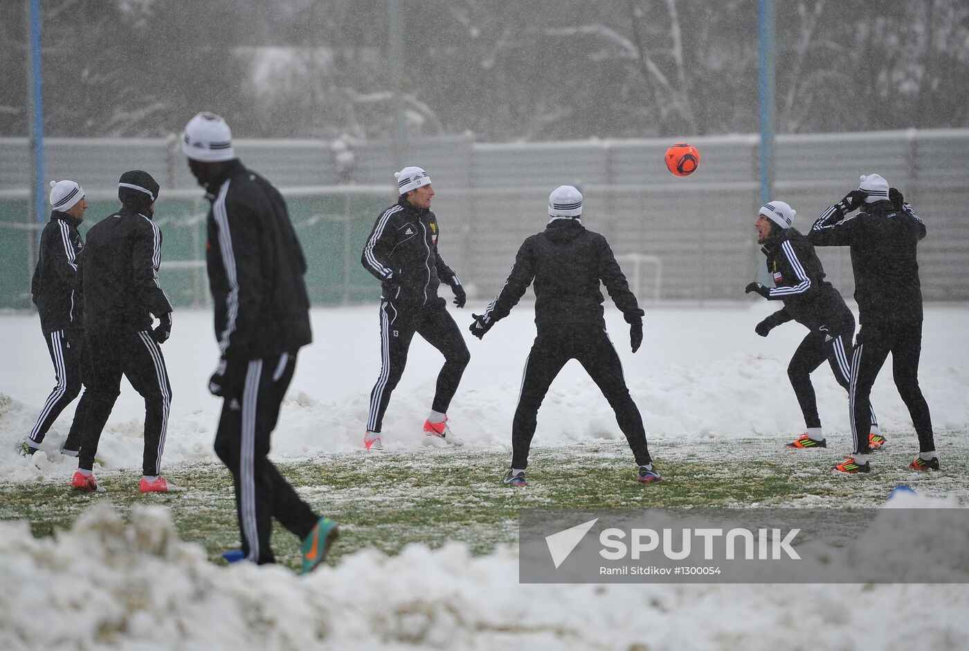 Football. FC Anzhi holds training session