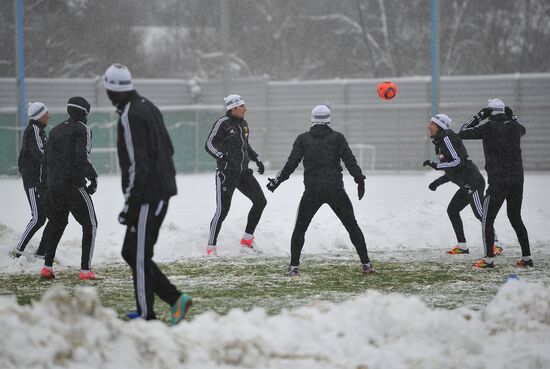 Football. FC Anzhi holds training session