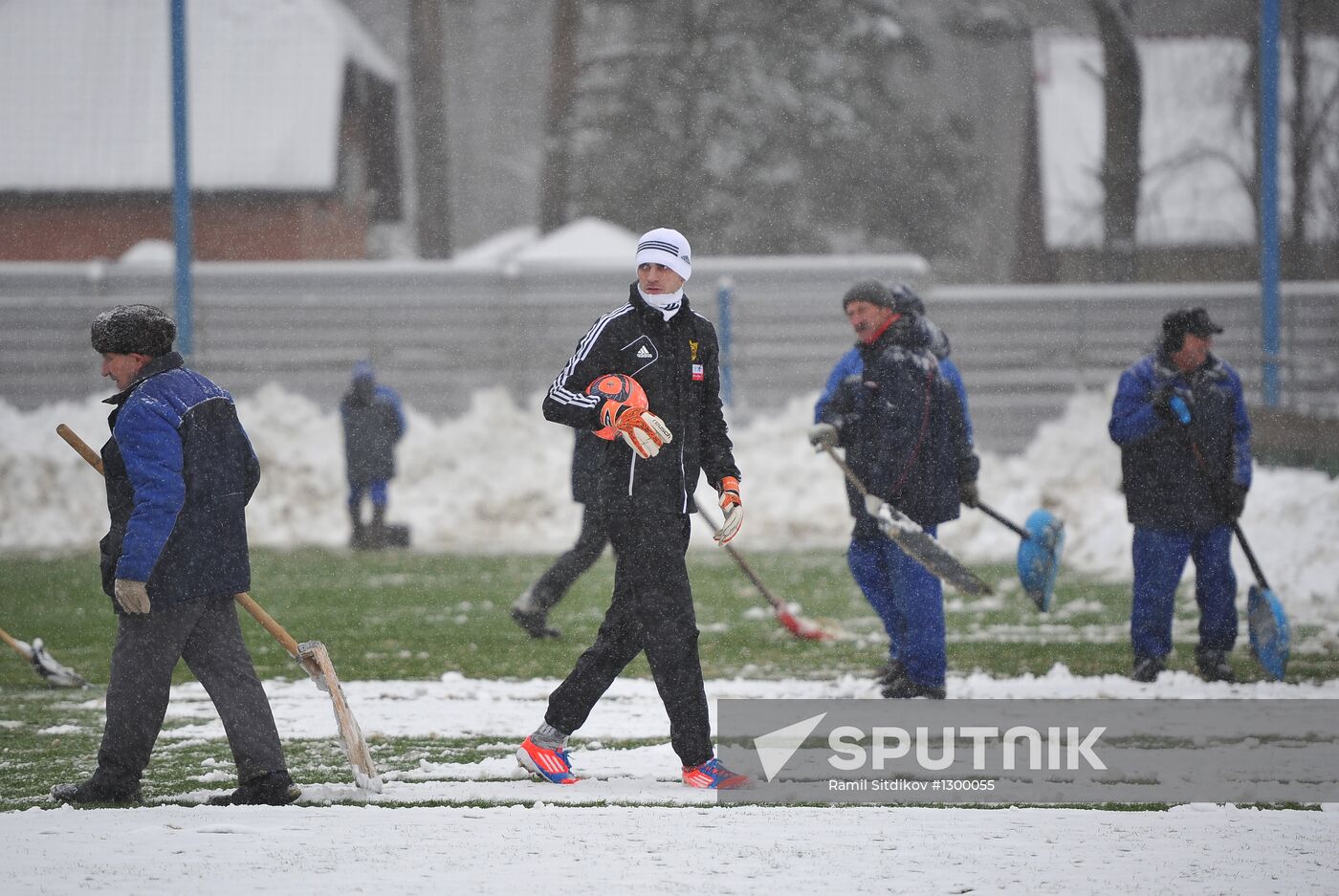 Football. FC Anzhi holds training session