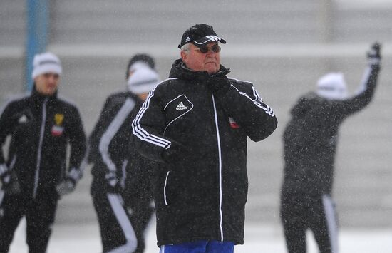 Football. FC Anzhi holds training session